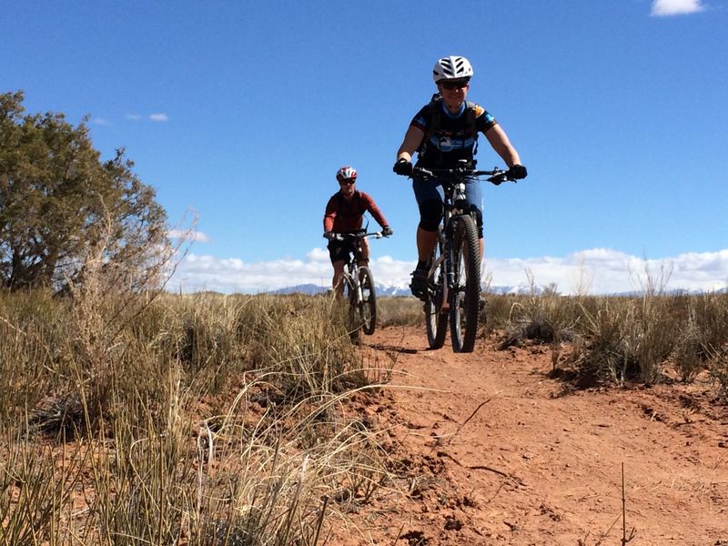 The flat and easy Crossroads trail