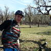 Adrian in front of the oak savanna.