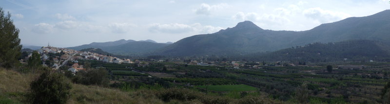 Looking towards Parcent on the return journey