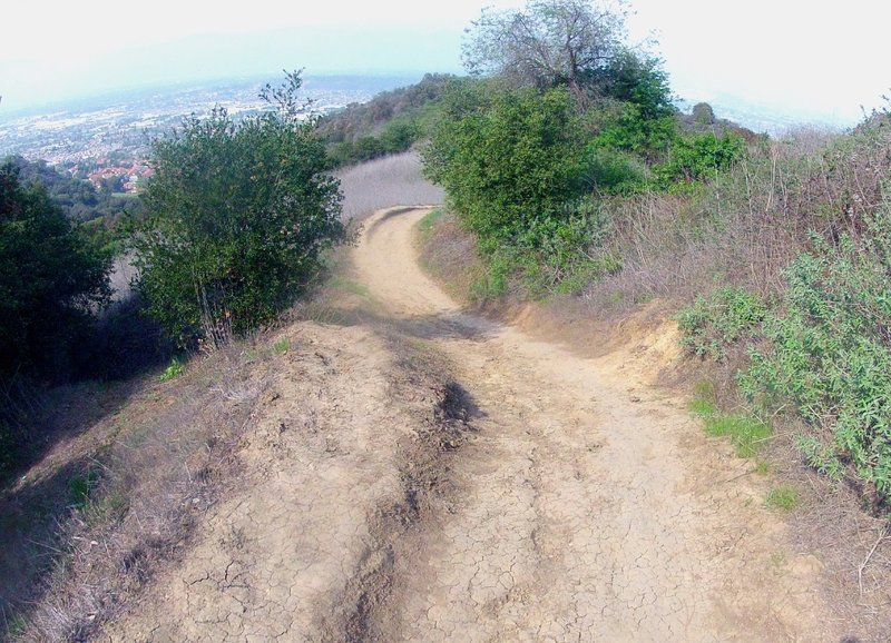 Concrete-like dirt + banked turns = FAST!