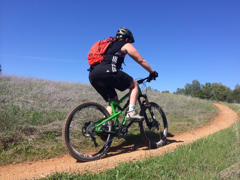 Enjoying the singletrack. Excellent XC trail to get back in riding shape. Ridden in the spring when the trails were no too dry and temps were not too high. 3.22.14