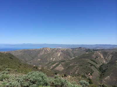 View from Oats Peak looking North, Morro Rock in the center.
