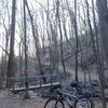 One of three bridges on the South Side Trail. If you head further downhill there is a tunnel that will take you to the Exeter Rail Trail. Head across this bridge to remain on the South Side trail, head towards the South side lookout/vista, and catch a great view of the Schuylkill river.