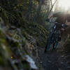 Early Spring ride through the "chute" on Iller Creek.