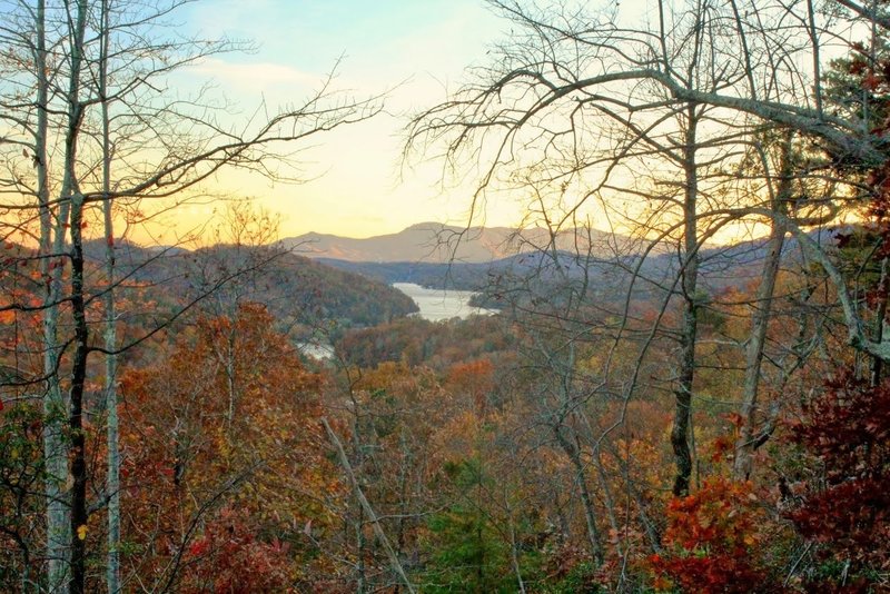 Lake Lure from the top of Buffalo Creek Park