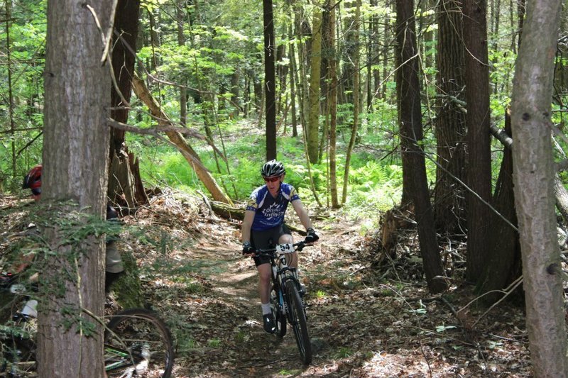 The Spring Chicken Enduro, every May, starts and finishes at the Beachburg County Trails