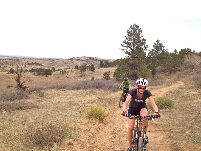 The top of the somewhat technical Coal Seam climb.