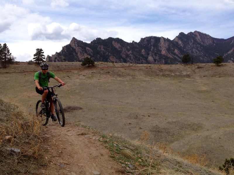 Flatirons right over your shoulder!