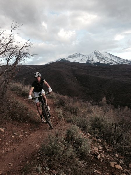 Middle section of Highline with Mt. Sopris.