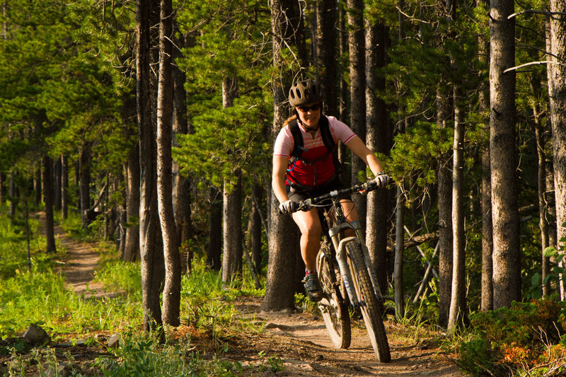 Smiles for miles on the tail end of the ridge ride before the berms.