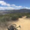 Awesome lookout from the ridgeline singletrack.
