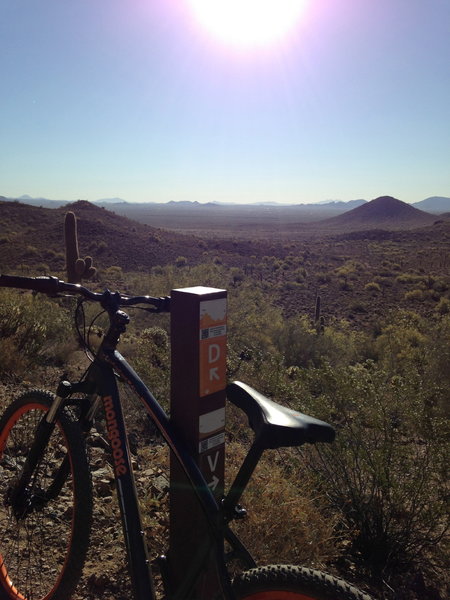 Intersecting Trailheads Trail V to DT or ride D as a loop