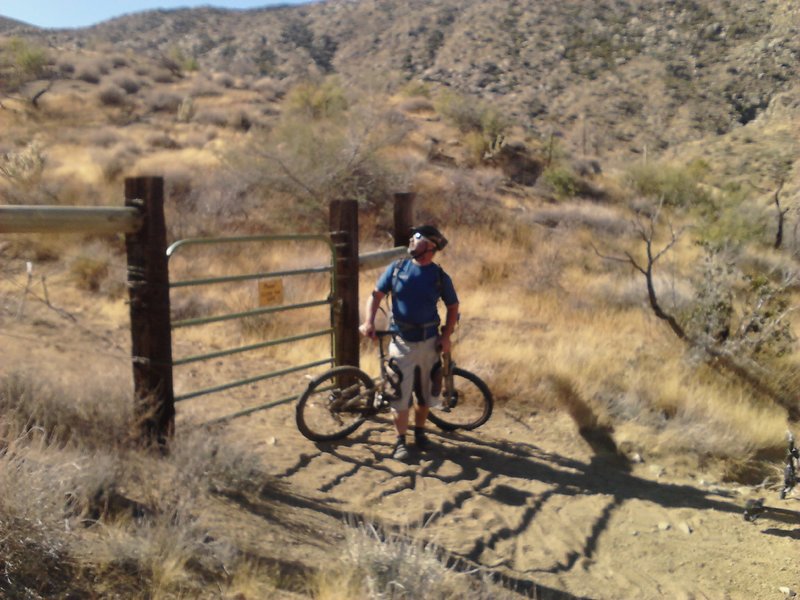 second gate that needs to be CLOSED behind you!  The Wellman family thanks you for not letting there cows out.....