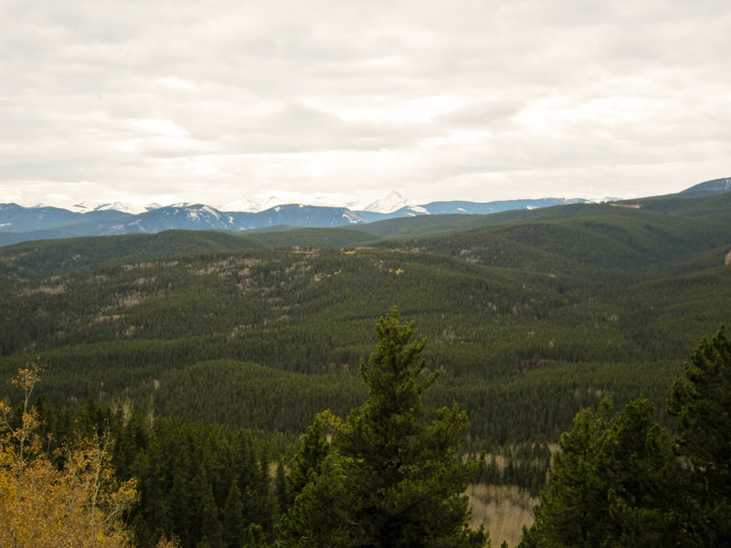 View of the mountains from Bobcat