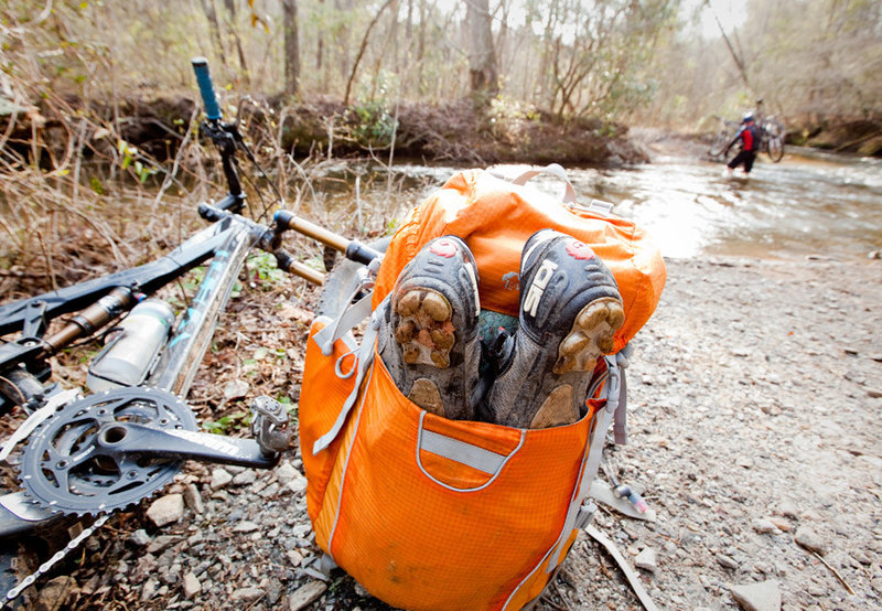 Shoe ferry - Jones Creek crossing on the Jake Mountain trail.