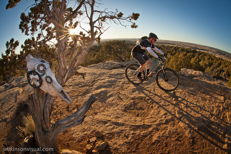 Patrick rounding the lookout.