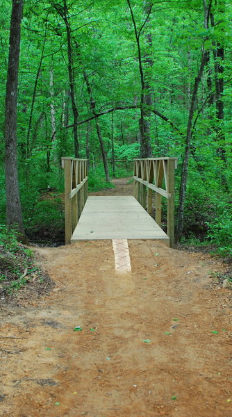 Rock solid trail bridge at the bottom of the South Loop.