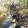 Seasonal creek crossing at the bottom of the North Loop.