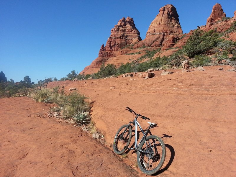 Back of Twin Buttes on some slick rock.