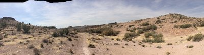 Panoramic view of Monolith trail
