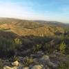 From the view point, looking east at Chutes Ridgeline in the distance.