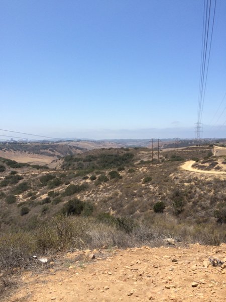 Top of Del Mar Mesa heading back to Penasquitos Canyon.