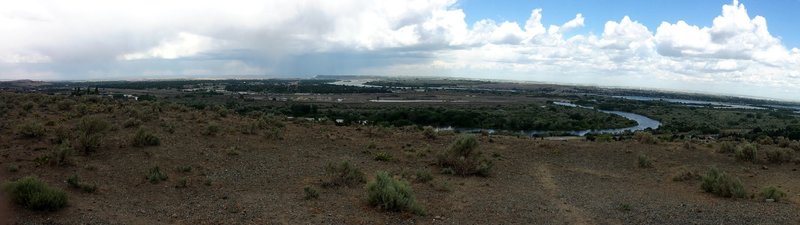 Looking out onto the Columbia River from the pavilion