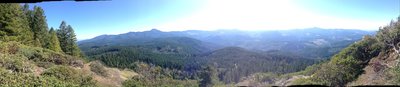 Panorama of the view from the top. Gorgeous!