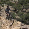 Eric Bohler on Sidewinder near Dinosaur access