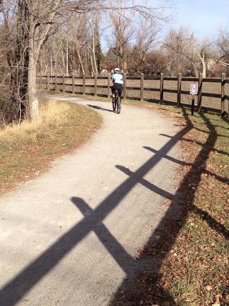 The LoBo trail, just after it crosses N 71st St. headed towards Niwot.