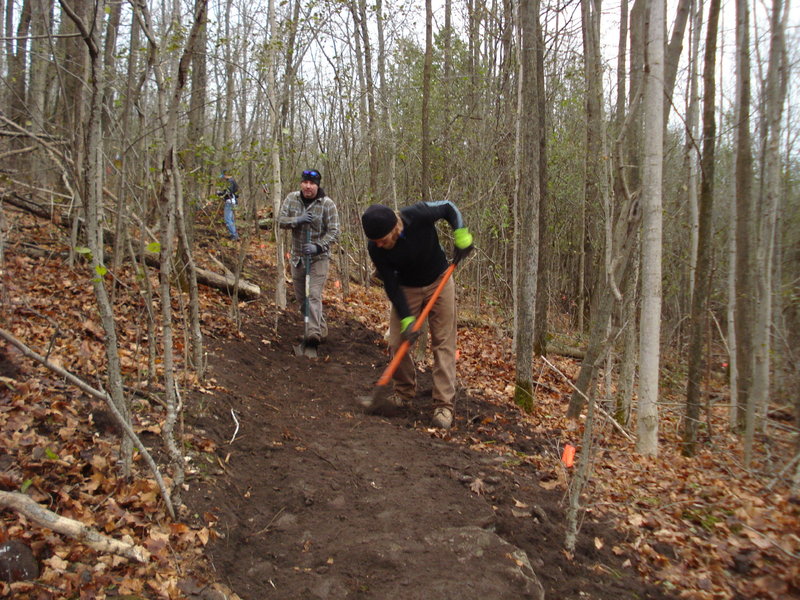 IMBA Trail Crew Build day, November 2013