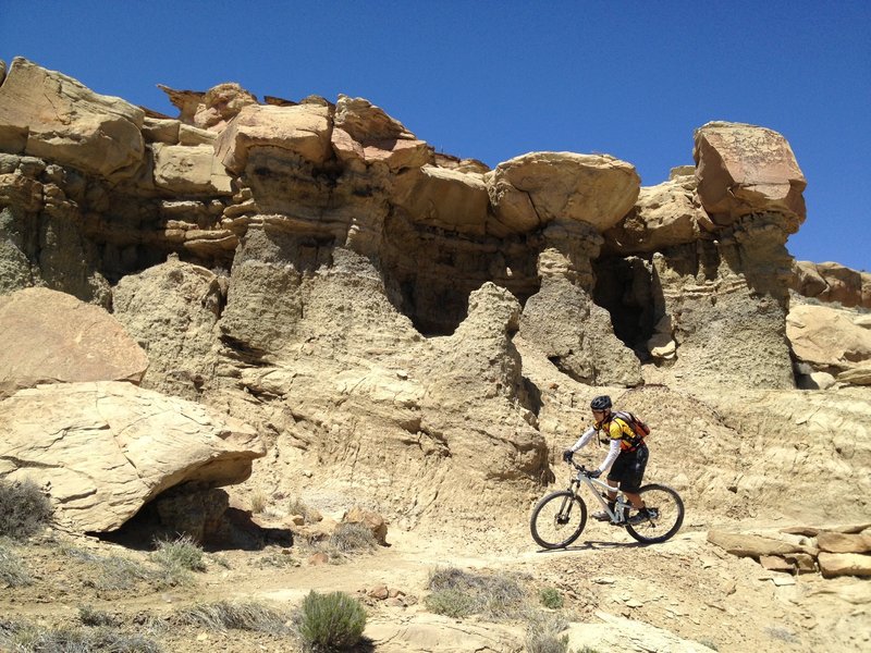 After part one of the fun descent off of the top of the 3rd Mesa.