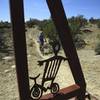 Cool art on the cattle gates.