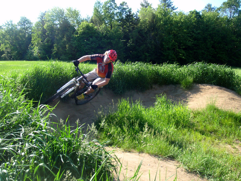 railing the pump track