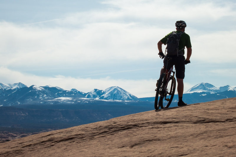 The views of the La Sal mountains is pretty sweet.