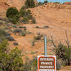 Watch out for the zip liners! This also starts a section of pretty steep and narrow climbing up to the Moab overlook point.