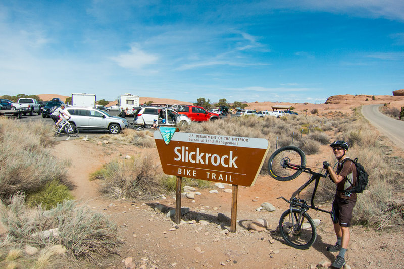 The one and only. With some technical sections, lots of bike handling skills tests and amazing views, Slickrock is always a fun ride!