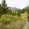 Cruising along the moraine from Crescent Lake