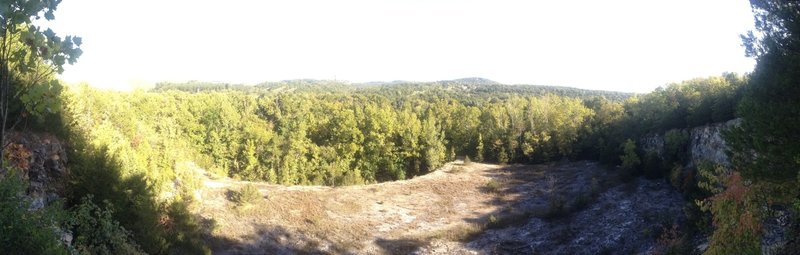 Outlook off of the blue trail.