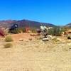 POW Parking Area and trailhead with information kiosk.