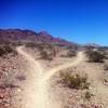 Par None Trail goes left or ride right to the gravel pit then back.