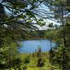 A small lake just off the trail.