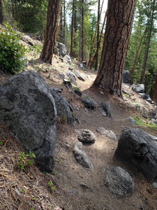 Short rocky section near the southern end of No Candies