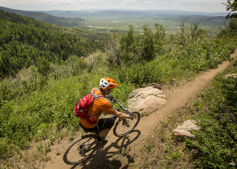 Valley View starts with great views of the Yampa Valley.