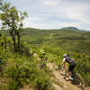 The final descent to the road on Red Dirt Trail