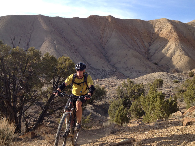 Frontside is interesting as it climbs towards the ridge.