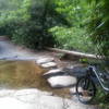 Grassy Creek crossing on Grassy Creek trail near the intersection with Sandy and Wintergreen Falls.