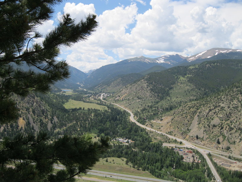 Looking north towards the Empire exit off I-70