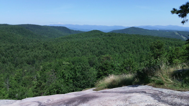 View from atop Big Rock trail.