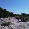 Intersection of Big Rock and Cedar Rock trails.